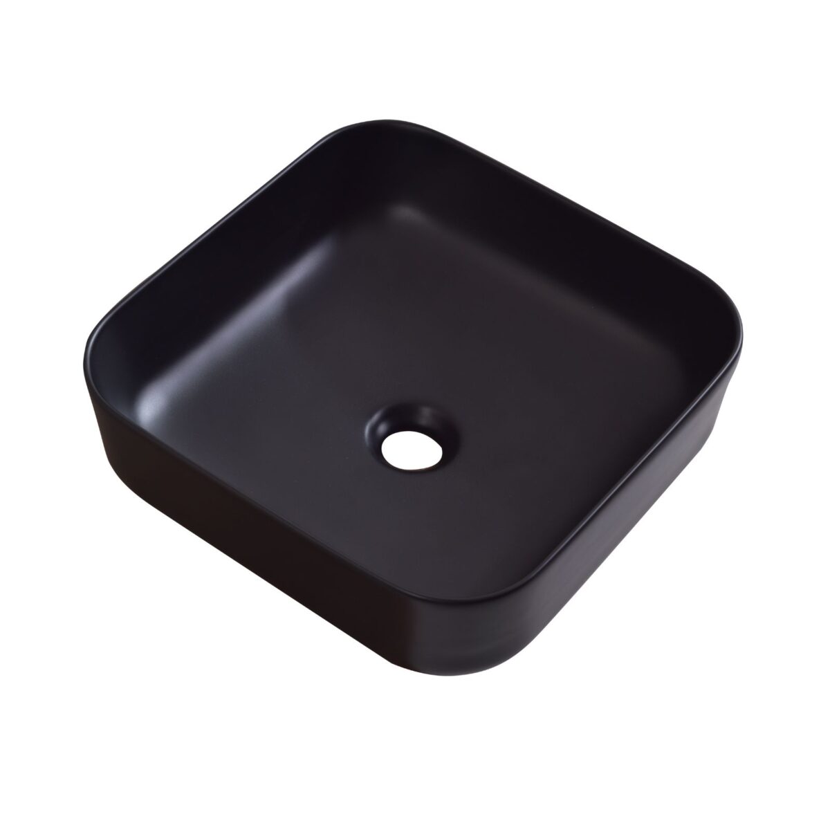 Bacha cuadrada negra Turano marca Aqua Nuova Taffel
