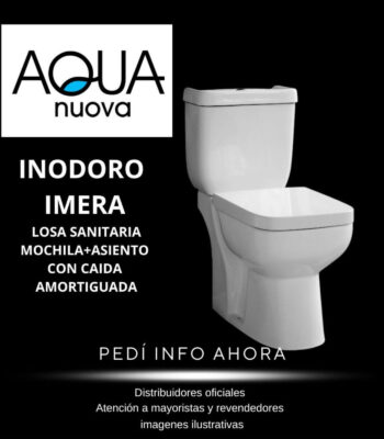Detalles sobre inodoro modelo Imera marca Aqua Nuova en Taffel