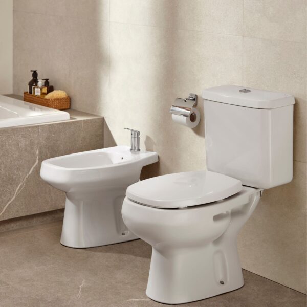 Combo de inodoro, bidet y depósito modelo Mónaco marca Roca Taffel