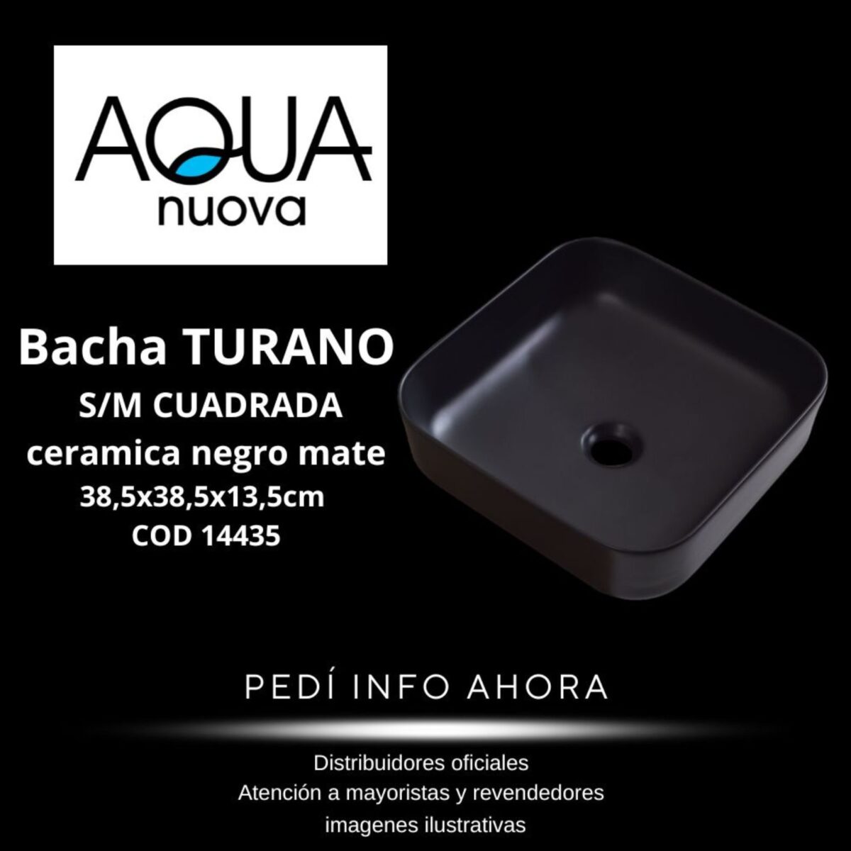 Detalles sobre la bacha Turano de la marca Aqua Nuova Taffel