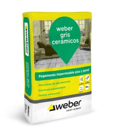 Pegamento Weber Gris para Cerámicos