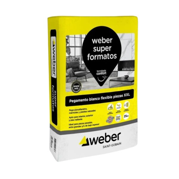 Weber Adhesivo Superformato Blanco 25 kg