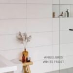Cerámica Angelgres White Frost Plus 30x59 1era Calidad Blanca Rectificada