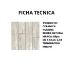 Cerámica Biloba Natural 51x51 cm 2da Calidad | Símil Madera Mate - Imagen 2