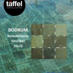 Cerámica para pileta Bodrum Ceral 30x30 cm | Simil piedra verde
