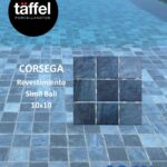 Cerámica para pileta Corsega Ceral 30x30 cm | Simil piedra AZUL