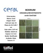 Cerámica para pileta Bodrum Ceral 30x30 cm | Simil piedra verde - Imagen 2